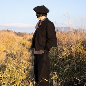 T-MICHEL /  ''LEON'' Moleskin KINDERMAN Shawl Jacket