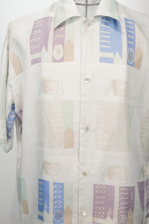 NOBNAGA Paris /Short-Sleeved Open-Collared Shirt