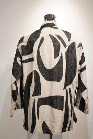 HAVERACK / Linen Jacquard Pull over Shirt ~Inspired by Henri Matisse~  (220967)