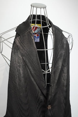 NOBNAGA Paris /  Single-Breasted Notched-Lapel Long Gilet