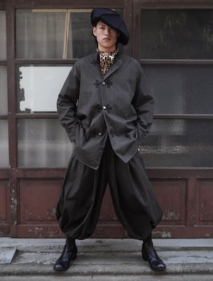 HAVERSACK / Dying Black Broadcloth (Japan Sumizome) Sleeping Shirt   (221040)