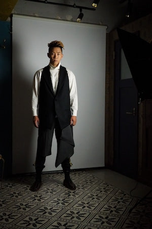 NOBNAGA Paris / Single-Breasted Notched-Lapel Long Gilet