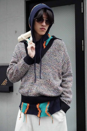 HS-ATTIRE (HAVERSACK) / 832500 7G Twisted Mesh Skipper Knit  (220902)