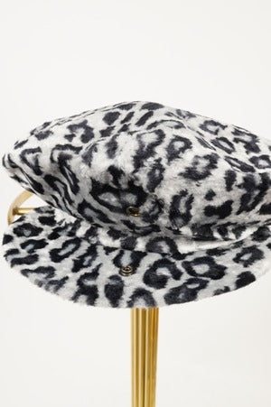 SHAMS/Leopard Pile Pancake Cap