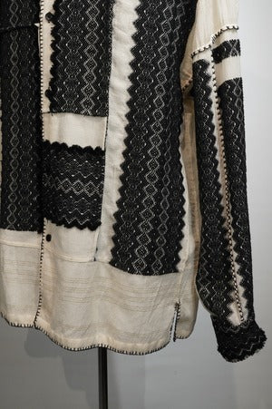 CURRENTAGE / A2544FB316　Jacquard Embroidered Shirt