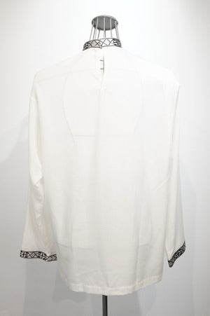 NOBNAGA Paris /  Taped Cuff &  Collar Pullover
