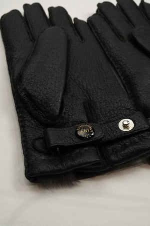 DENTS/Peccary Gloves with Rabbit Fur Lining