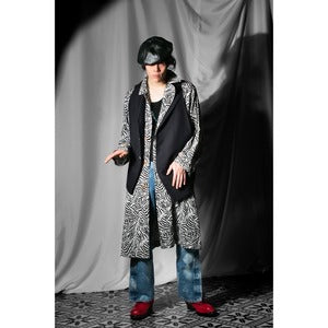 NOBNAGA Paris /Single 3B Notched Collar Long Vest