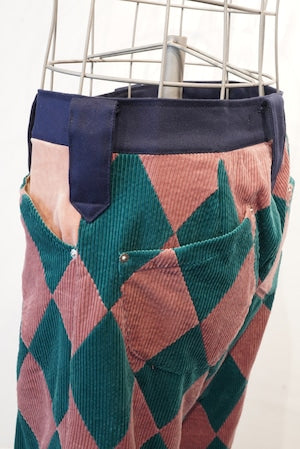 tokio / TKO-25AW-PT07 DIAMOND PATCHWORK  PANTS   (221115)