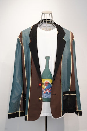 NOBNAGA Paris /  NOBNAGA Paris Iconic Wine Bottle Long T-Shirt (221089)