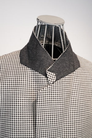 CLASS / CCGSO5UNI LAOSILK  HAND EMBROIDERY LINEN WOOL CHECK  (DORMEUIL)   (221179)