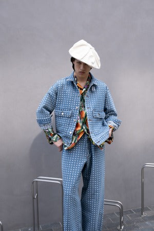 REVERBARATE / REV-25SS-DJ02  GRED DENIM JACKET  (220958)