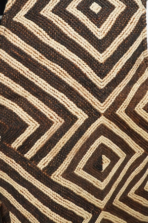 eofm  / African Kuba Cloth Horse Leather Vest
