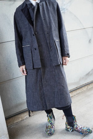 HAVERACK /  Old Herringbone Jerkin Vest   (221168)