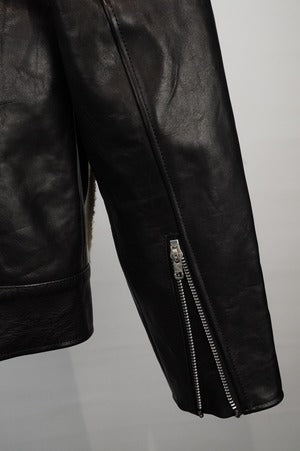 ARCD別注eofm×clophon folk art /Horsehide Single Jacket (Hand made Burkina Faso Wool with Vintage TUAREG)