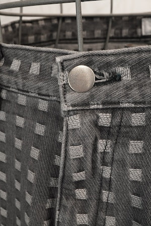 REVERBARATE /  REV-25SS-TR13 GRID DENIM PANTS BUGGY (220955)