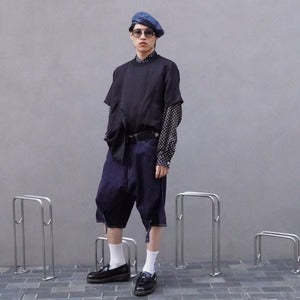 Kaori Millinery /  ’’Ultrasuede Perforated ’’ Leather Beret Hat   (220979)