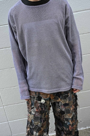 OPPOSE DUALITY   ’’Long Sleeve T-Shirts Mesh’’ 　(221190）