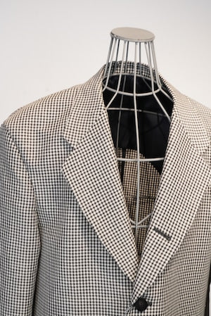 CLASS / CCGSO5UNI LAOSILK  HAND EMBROIDERY LINEN WOOL CHECK  (DORMEUIL)   (221179)