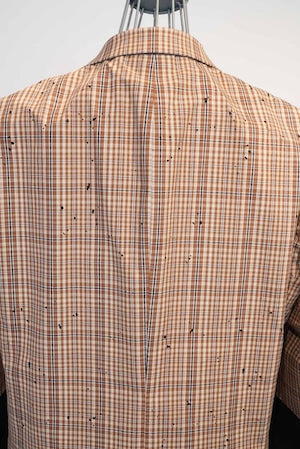 CLASS /  CCGSO5UNI  LAOSILK HAND EMBROIDERY BROKEN CHECK (LYRIA)     (221180)