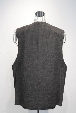 HAVERACK /  Old Herringbone Jerkin Vest   (221168)