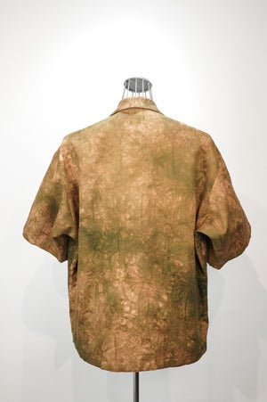 NOBNAGA Paris / Shawl Collar One Button Short Sleeve Shirt