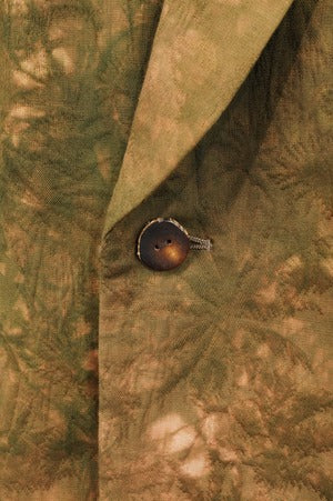 NOBNAGA Paris / Shawl Collar One Button Short Sleeve Shirt