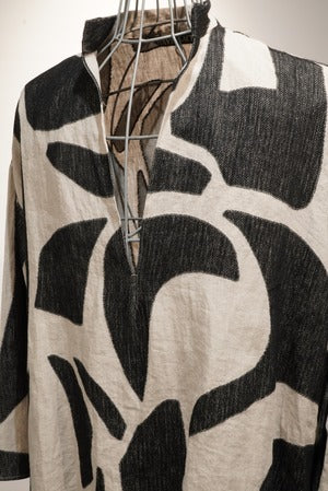 HAVERACK / Linen Jacquard Pull over Shirt ~Inspired by Henri Matisse~  (220967)