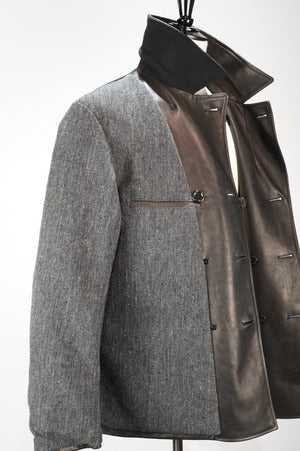 Copano86/Horse Leather Policeman Short Coat
