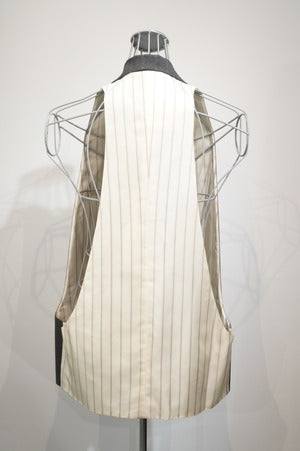 NOBNAGA Paris/Single 3B Notched Collar Long Vest