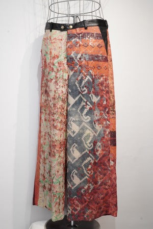 eofm / Vintage Ralli Quilt × Rum Leather Pants  (221062)