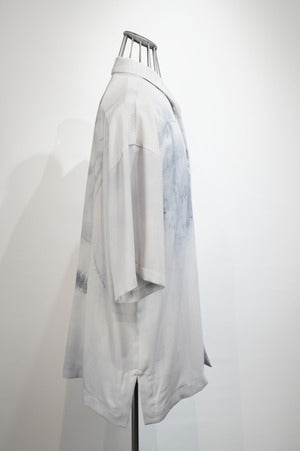 NOBNAGA Paris / OPEN COLLAR HALF SLEEVE SHIRT