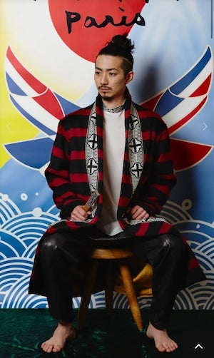 NOBNAGA Paris /  Taped Cuff &  Collar Pullover