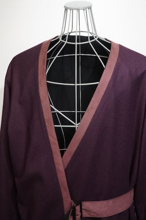 NOBNAGA Paris / ASYMMETRY NO-COLLAR REVERSIBLE COAT
