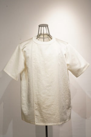 NOBNAGA Paris / RIBBED NECK NO SIDE SEAM TEE SHIRT   (220972)