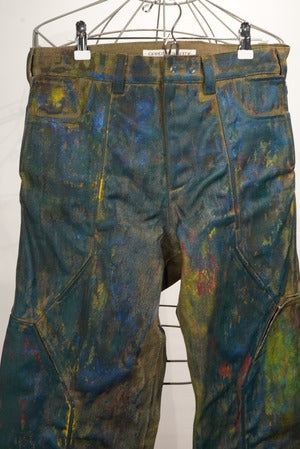 OPPOSE DUALITY   ''10Pocket Panel Denim Pants Painted''  (220951)