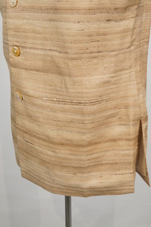 PERIOD FEATURES/ Hand Woven Silk Embroidery  Waist Coat