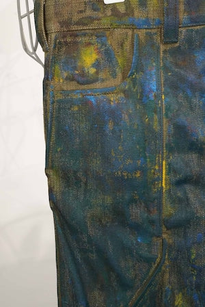 OPPOSE DUALITY   ''10Pocket Panel Denim Pants Painted''  (220951)