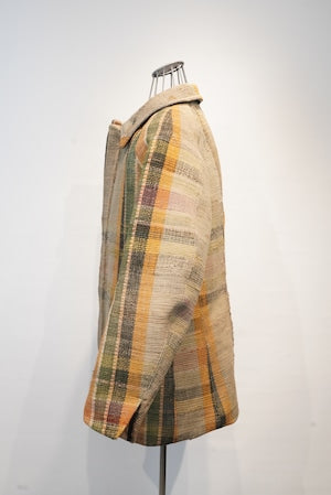 Gauche / ''Amish 裂織り Half Coat''   (221171)