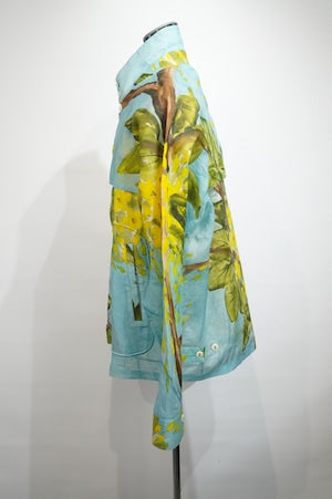 PERIOD FEATURES /  Silk Screen Hand Printing Blouson