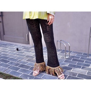 87 Avril 90//''DIGITAL SQUARE'' Knit Pant (Women's)