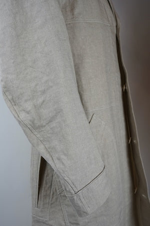 HS- Equipment （HAVERSACK）/ Original SASHIKO Linen Cotton Atelier Coat
