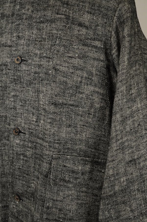 HS-Equipment(HAVERSACK) / Linen herringbone atelier coat