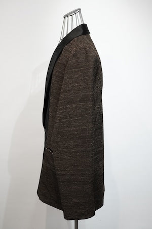 NOBNAGA Paris /   Kimono-Style Collar Smoking 大島紬 (Oshima Pongee's Silk)