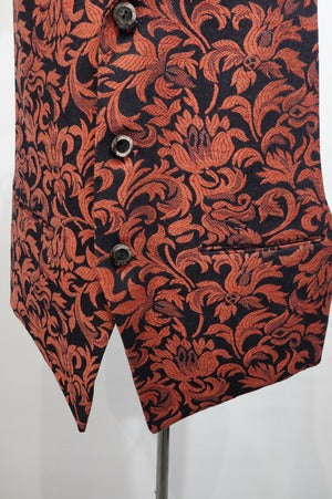 NOBNAGA Paris /Single 3B Notched Collar Long Vest   (221128)