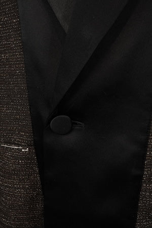 NOBNAGA Paris /   Kimono-Style Collar Smoking 大島紬 (Oshima Pongee's Silk)