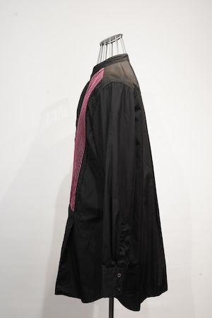 Any where out of the world × ARCD /  Pin tuck Band coller Shirt     (221069)