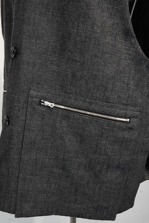 HAVERACK /  Old Herringbone Jerkin Vest   (221168)