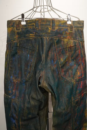 OPPOSE DUALITY   ''10Pocket Panel Denim Pants Painted''  (220951)