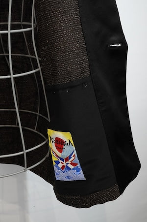 NOBNAGA Paris /   Kimono-Style Collar Smoking 大島紬 (Oshima Pongee's Silk)